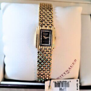 Wittnauer Women's 11P00 Diamond Gold Swiss Vintage Watch